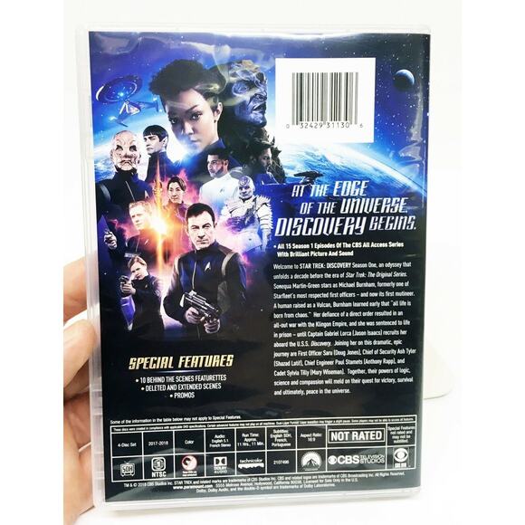 Star Trek: Discovery Emmy DVDs, Season 1, 15 eps. 4-DVDs - Used Gently Watched - Picture 4 of 5